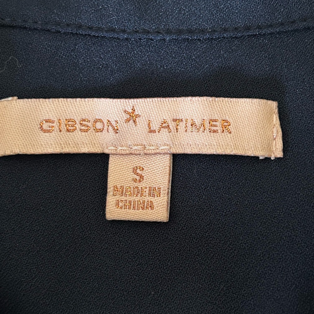 Gibson Latimer‎ Women’s Navy Zip-Up Shirt Dress Sz S - Picture 5 of 6